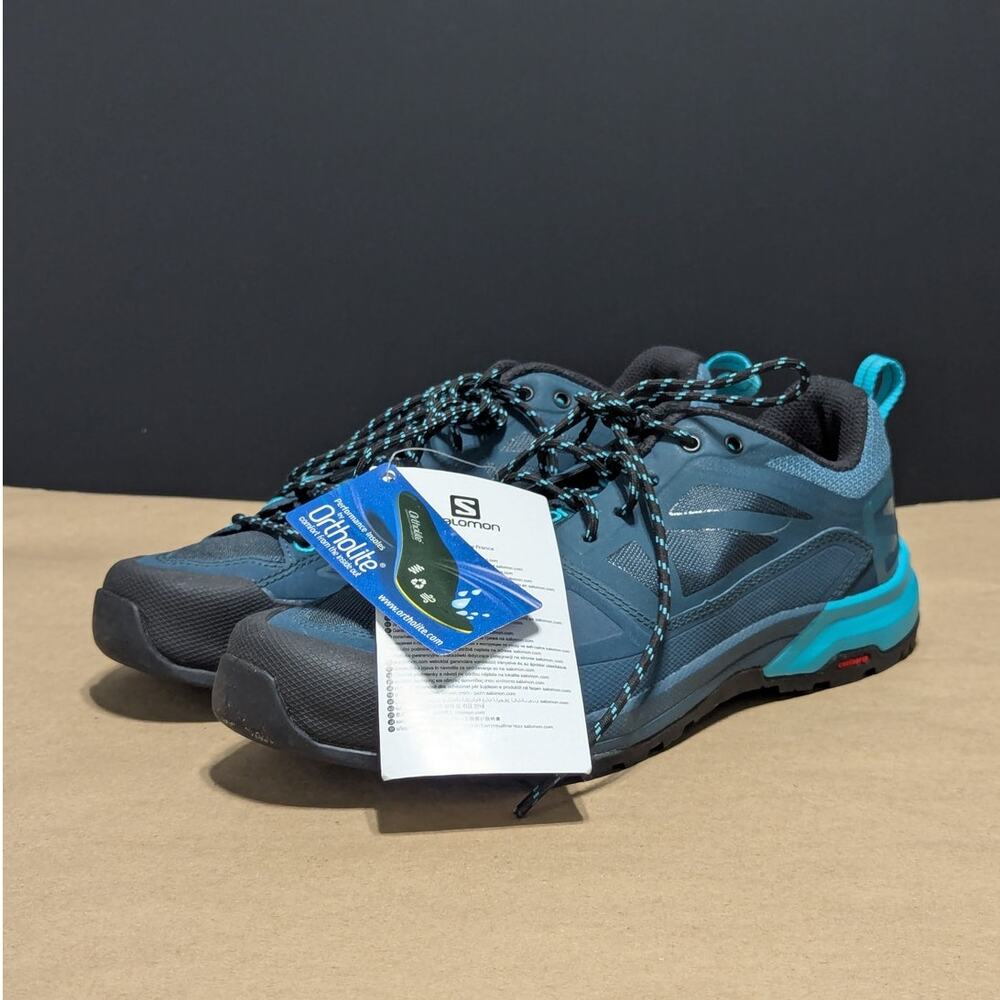 Salomon X Alp Spry Hiking Shoes Outdoors Gorpcore Camping Blue Womens 7.5 NEW